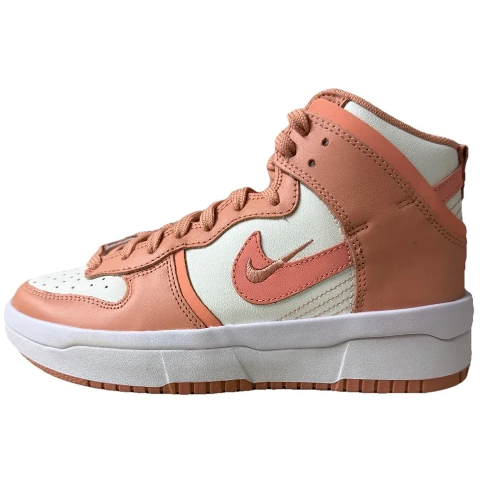 Nike Dunk High Up White Crimson Pink Bliss | DH3718-107 Size Women 7